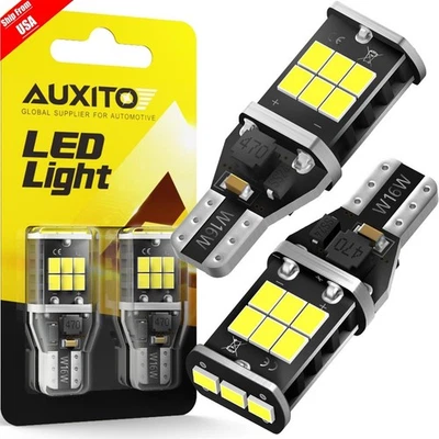 AUXITO T15 LED Bombillas Retroceso Coche Luz Inversa 912 921 Super Brillante 6000K Blanco Foto 1 de 4
