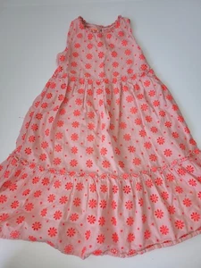 Mini Boden Eyelet Sleeveless Dress size 7-8 pink - Picture 1 of 7