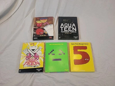 Aqua Teen Hunger Force DVD LOT Seasons 1, 2, 3, 4 & 5 1-5 - Image 1 of 2
