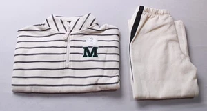 Disney Girl's Minnie Mouse Sweatshirt & Wide Leg Joggers Set CG2 Cream Size 4-5Y - Picture 1 of 9