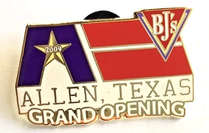 BJS Restaurant Employee Grand Opening Allen Texas TX 2009 Lapel Pin - Picture 1 of 3