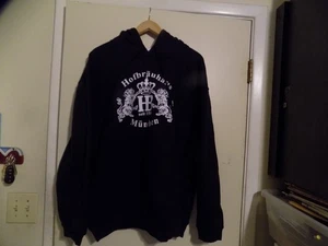German Hofbrauhaus Munchen XXL Dark Blue Hoodie Sweatshirt Very Nice - Picture 1 of 4