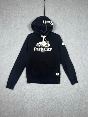 Roots Canada Pullover Hoodie Sweatshirt XS/TP Black Beaver "Park City Utah" - Image 1 of 4