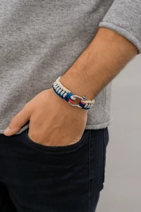 Authentic Abercrombie & Fitch Rope Bracelet – Stainless Steel Omega Clasp - Picture 1 of 8