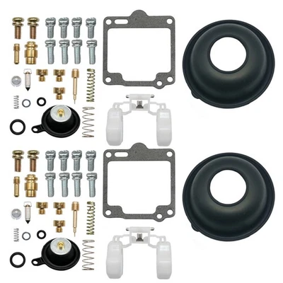 2 件套汽化器重建套件适用于雅马哈 XV1100 Virago 1100 1988 - 1999 Carb Float — 第 1/4 张图片