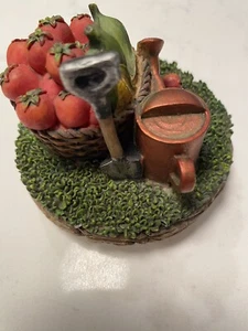 Yankee Candle Jar Candle Capper JT Garden Basket of Corn & Tomatoes - Picture 1 of 6