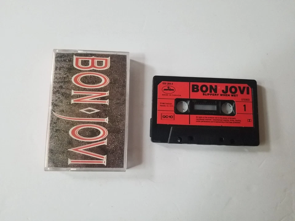 Bon Jovi - Slippery When Wet- Cassette Tape - Image 1 of 1