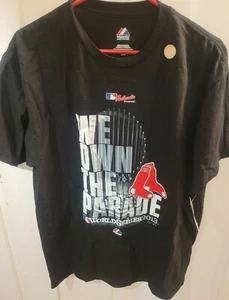 MLB Majestic Boston Red Sox 2013 World Series Parade Herren T-Shirt Brandneu Neu mit Etikett - Bild 1 von 6