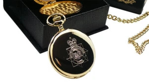 GMP Policía Personalizado Reloj de Bolsillo Dorado Regalo Gran Manchester CID PC - Imagen 1 de 4