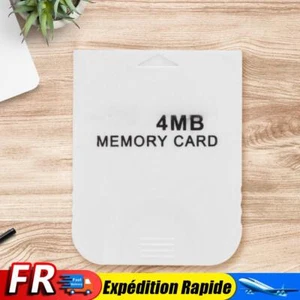 Carte mémoire pratique pour jeu Gamecube GC NGC (4 Mo) - Photo 1/6