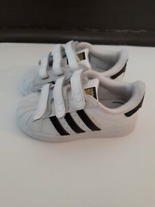 ADIDAS Superstar CF Baby Toddler 7 7K Shoes White Black Sneakers EF4842 #28