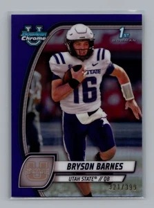 2024 Bowman Chrome University #29 Bryson Barnes Purple Refractor /399 Utah St. - Picture 1 of 2