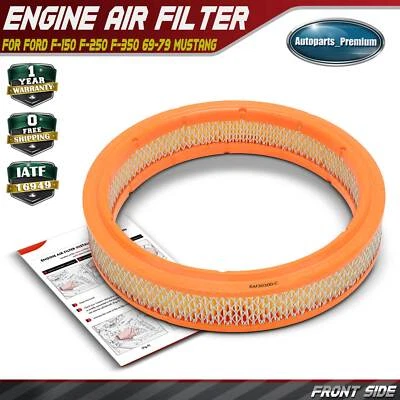 Filtro de aire del motor para F-100 1969-1979 F-150 F-250 F-350 Bronco E-100 Econoline Foto 1 de 4