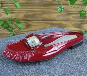 Liz Claiborne Mujer Deloris Mules Rojo Charol 7.5 Mediano Poco Uso 2025 - Imagen 1 de 6