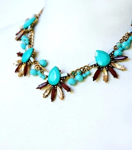 Party necklace, Wedding jewelry set, Summer necklace, Jewelry set, Bib necklace - Picture 1 of 11