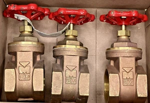 2" Mueller ProLine 100-408HC 150 WOG Threaded Gate Valve, Brass