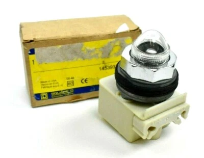 SQUARE D 9001 KM11 Series H Clear Pilot Light, Made in USA!! - Image 1 of 2