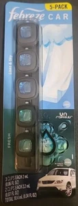 Febreze Linen Sky & Fresh Air Freshener, 5 Car Vent Clips- Free SHIPPING - Picture 1 of 2