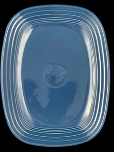 FIESTAWARE PLATTER FIESTA HLC USA CIRCULAR LINES LOGO 12" RECTANGLE LAPIS LTBLUE - Picture 1 of 6