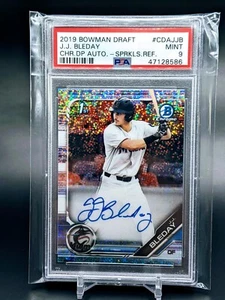 2019 Bowman Draft JJ Bleday 1st Bowman Sparkle Auto #/299 PSA 9 - Picture 1 of 2