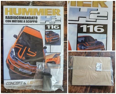 Fascicolo HUMMER H2 1:8 modello radiocomandato  HOBBY&WORK n116 auto fuoristrada - Immagine 1 di 4