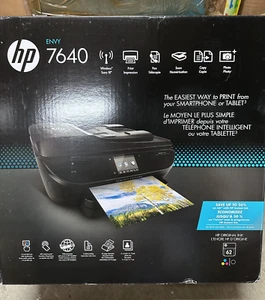 Impresora fotográfica todo en uno inalámbrica HP Envy 7640 totalmente nueva - Imagen 1 de 2