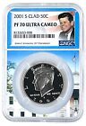 2001 S Kennedy Clad Half Dollar NGC PF70 Ultra Cameo White House Core - POP 300