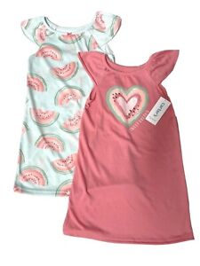 Carter's Toddler & Little Girls 2-PC Nightgown Sets; Sizes 2T, 2-3, 3T, 4T, 6-7