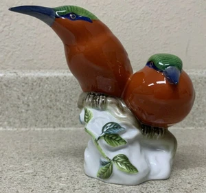 Vintage Herend Hungary Porcelain "Pair of Robins" Natural Color - #5061 - Picture 1 of 6
