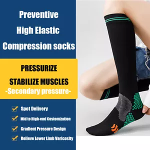 Calcetines de compresión 3 pares de calcetines atléticos de senderismo anti-blister absorbentes de humedad - Imagen 1 de 15