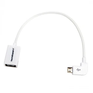 Cable USB HOST/OTG coude 90° 20 cm pour Samsung Galaxy S2/S3/S4/S5/S6 sauf mini - Photo 1 sur 1