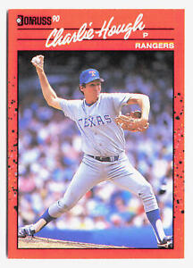 1990 Donruss Charlie Hough Texas Rangers #411a