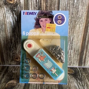 NEWEY 6 POPPA SNAPS PRESSIONS VINTAGE PACHAGED ITEM PRESS STUDS - Picture 1 of 4