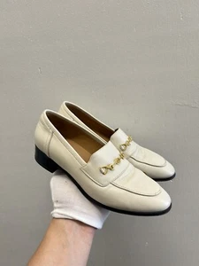 Gucci HorseBit Jordaan Platform loafers cream leather heels White 35 EU 5 US - Picture 1 of 10