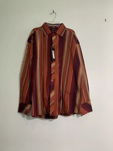 BRUNO Retro Striped Shirt Size 1X 70’s Style Boho Hippie New - Picture 1 of 5