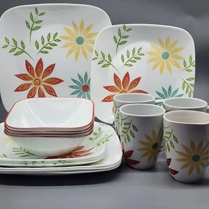 Corelle Happy Days Dinnerware Set 16-pc - Picture 1 of 9