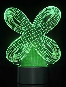 3D Crisscross Rings Laser Cut Precision LED Lights - Picture 1 of 11
