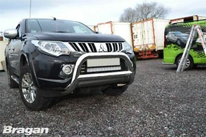 Bull Bar Nudge A Bar To Fit Mitsubishi L200 2012 - 2015 - EU EC APPROVED Front - Picture 1 of 9
