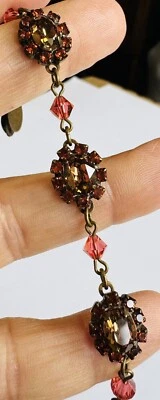 Liz Palacios 施华洛世奇元素手链 已停产 橙色 粉红色 — 第 1/4 张图片