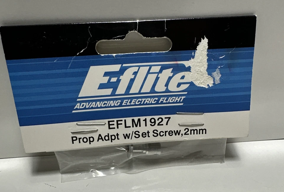 E-flite Prop Adapter (Flat) with Setscrew, 2mm EFLM1927 - Image 1 of 4
