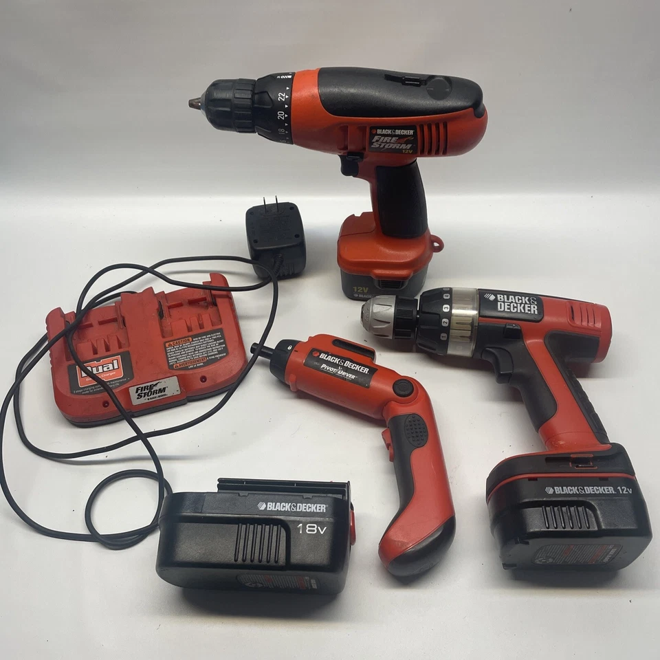Black and Decker Firestorm And Other Cordless 12V 18V PARTS ONLY  NOT CHARGING - Image 1 of 4