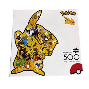 Giochi di Buffalo Pokemon Puzzle a Forma di Pikachu 500 Pezzi Puzzle 18 x 27 3350 - Foto 1 di 8