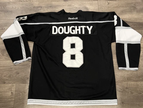 NHL Los Angeles Kings Stanley Cup Patch Drew Doughty #8 Jersey Sz: 52 Reebok Cover