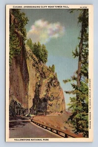 Überhängende Klippe in der Nähe von Turmfall Yellowstone Nationalpark Postkarte nicht verschickt - Bild 1 von 2