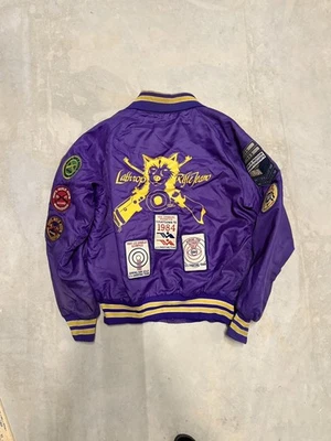Rare 1984 Olympic Team Coaches Jacket BUTWIN  80s Patches – L – Purple/Yellow - Image 1 of 4