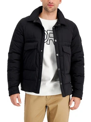 Michael Kors Mens Quilted Cold Weather Puffer Jacket Black Size M - Image 1 of 2