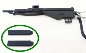 Action Man & GI Joe British Army WWII Stengun STEN SUB MACHINEGUN Magazine 2x - Picture 1 of 3