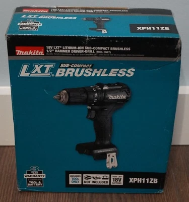 New! Makita LXT 18V Brushless Sub-Compact 1/2" Hammer Drill (XPH11ZB)[Tool Only] - Image 1 of 3
