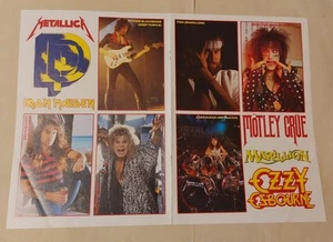 Stickers Kerrang Magazine 80s Metallica Fish Ozzy Metallica Mötley Crue Deep Pur - Foto 1 di 3