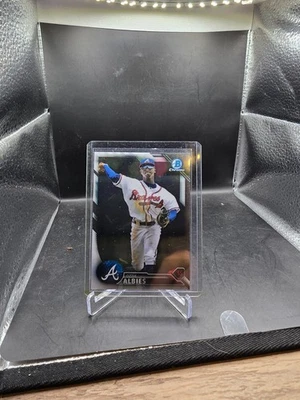 2016 Bowman #BCP110 Ozzie Albies Chrome Prospects - Image 1 of 2